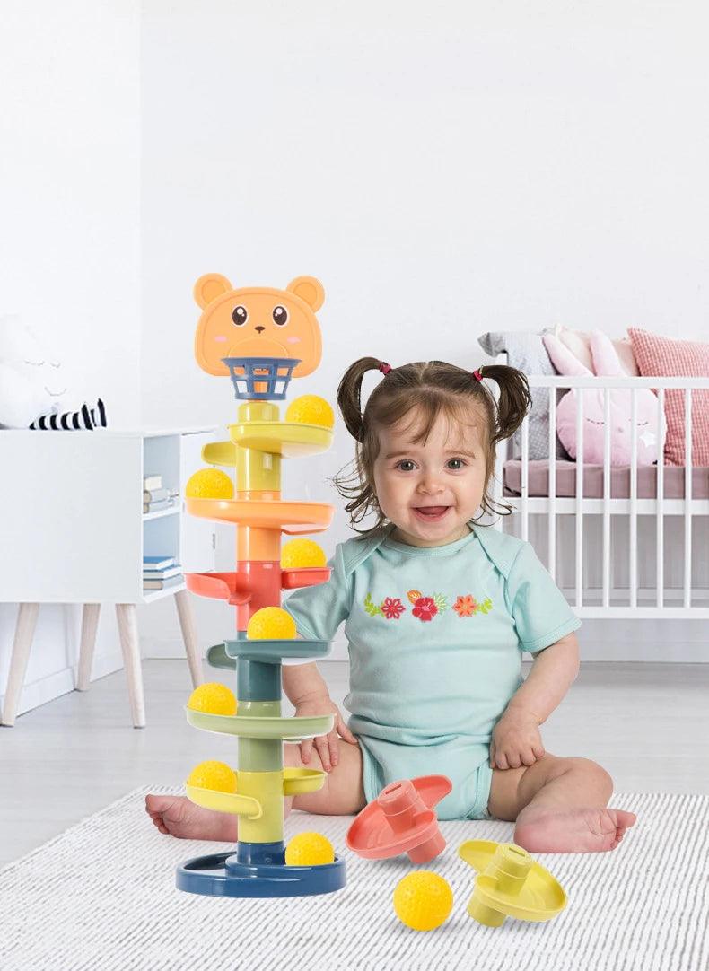 Torre de Bolas Giratórias para Bebês - Loja Sem Fim
