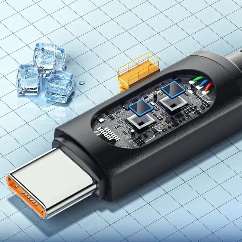 Cabo USB Type C Essager para Huawei, Honor, Xiaomi, Samsung - Carregamento Rápido - Loja Sem Fim
