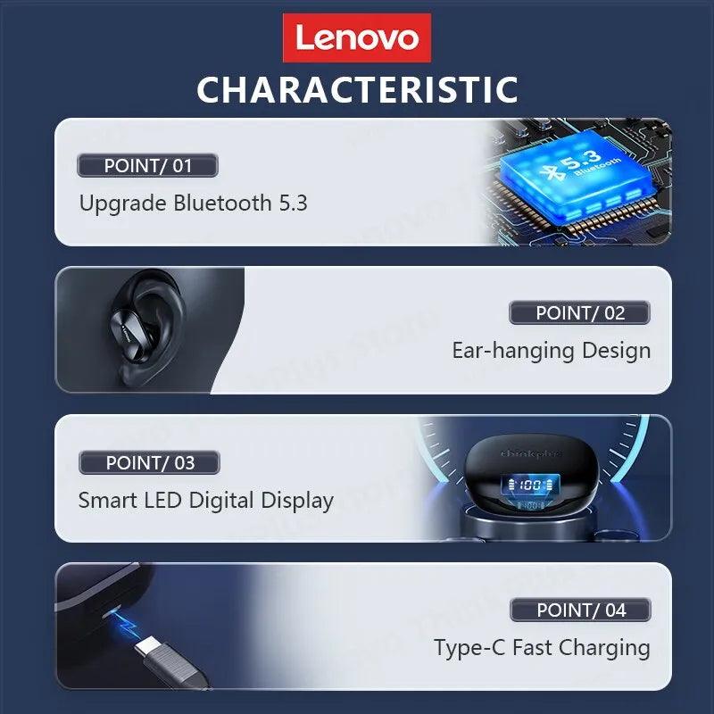 Fones de Ouvido Lenovo LP75 Bluetooth 5.3 TWS - Loja Sem Fim