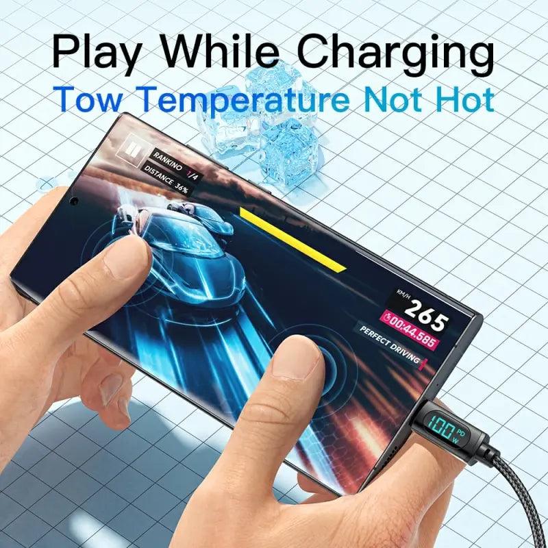 Cabo USB Type C Essager para Huawei, Honor, Xiaomi, Samsung - Carregamento Rápido