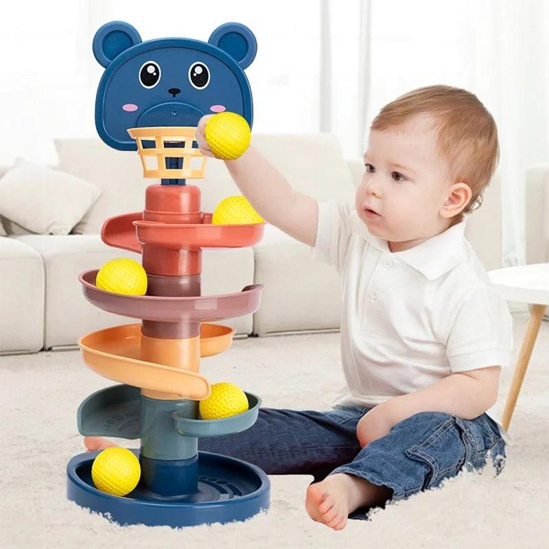 Torre de Bolas Giratórias para Bebês - Loja Sem Fim